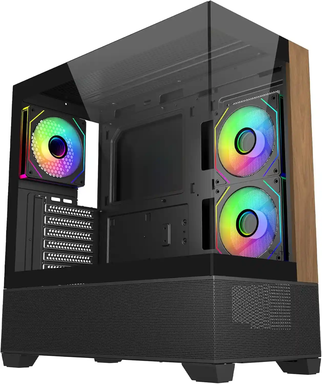 Cooler Master Elite 690 ATX Mid-Tower PC Case — Wood Panel