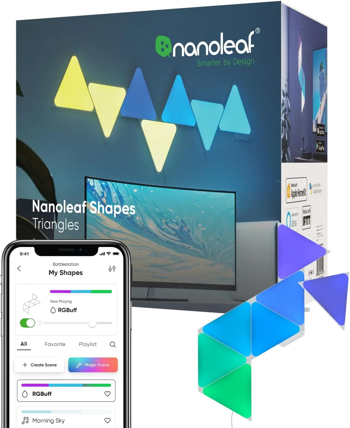 Nanoleaf Shapes Triangles Smarter Kit 7-Pack