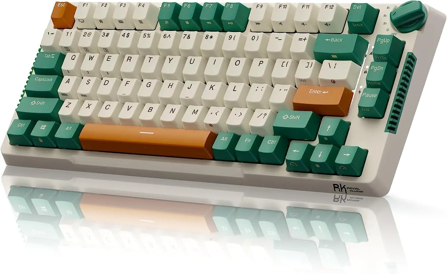 Royal Kludge H81 75% Wireless Mechanical Keyboard — Green/White